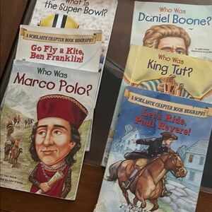 Scholastic Illustrated Biography Book Set of 9